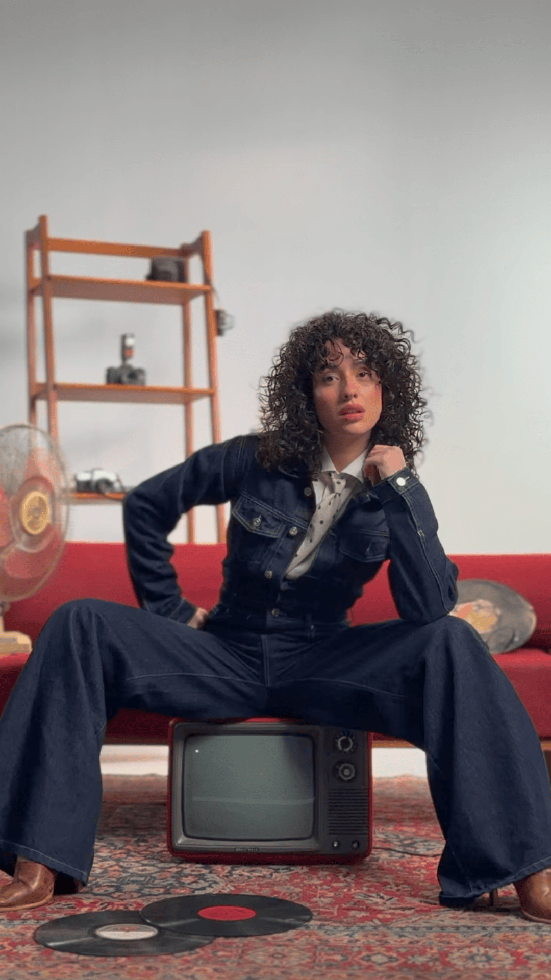 Retro Denim Jumpsuit