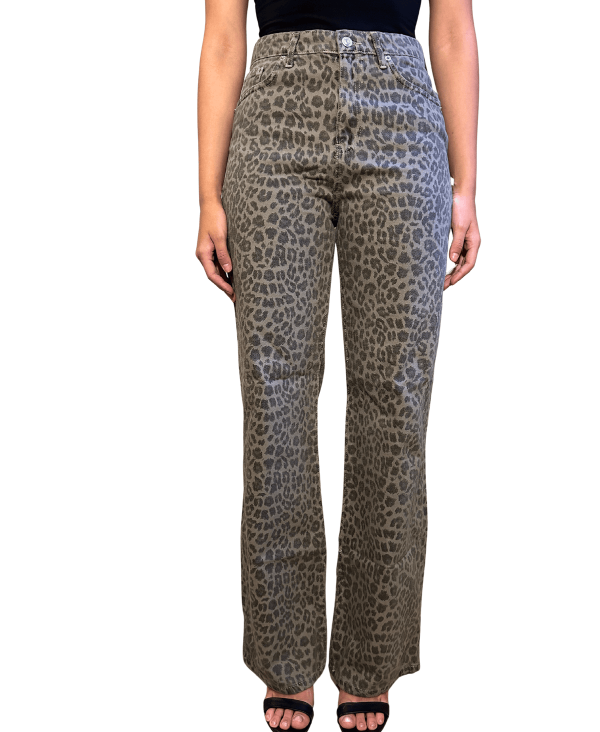 The tiger khaki color Jeans