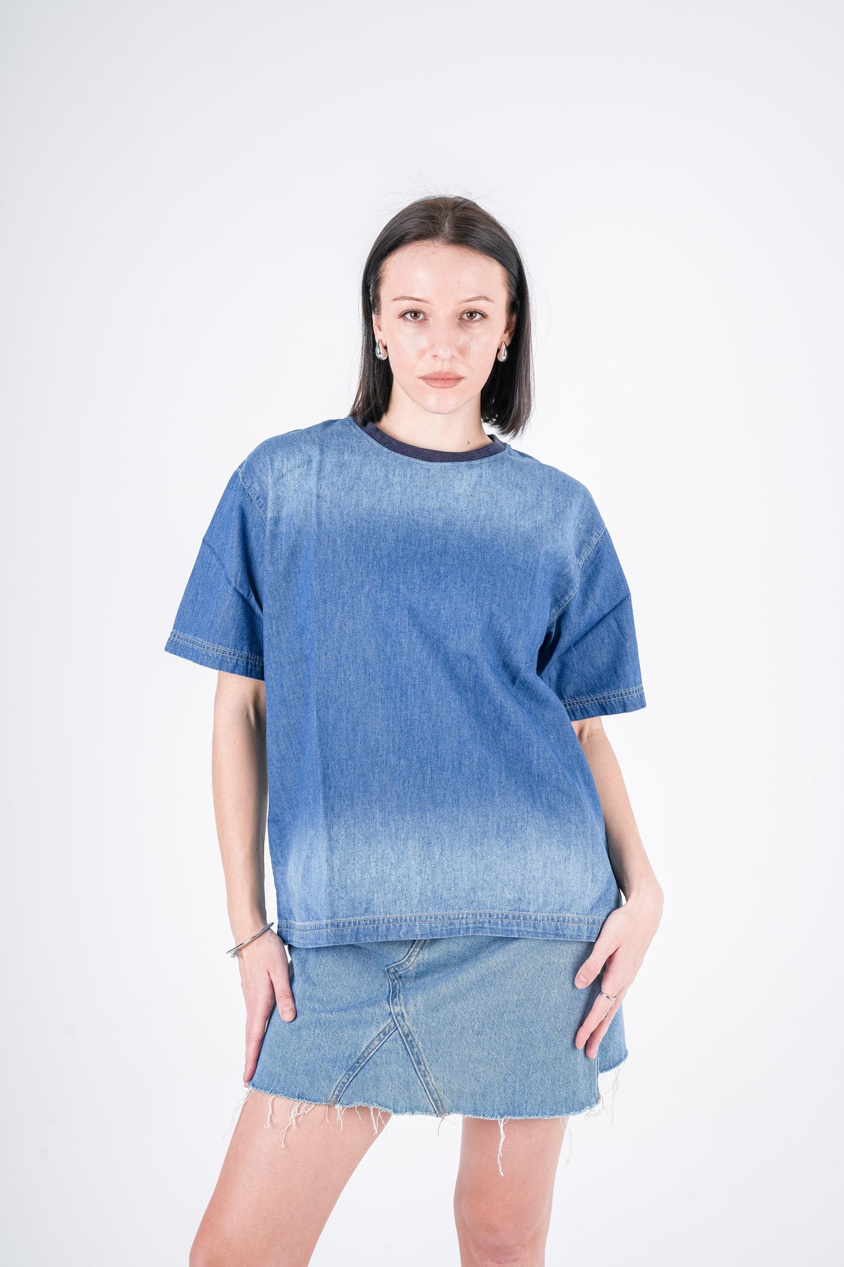 t-shirt Jeans Navy Stone