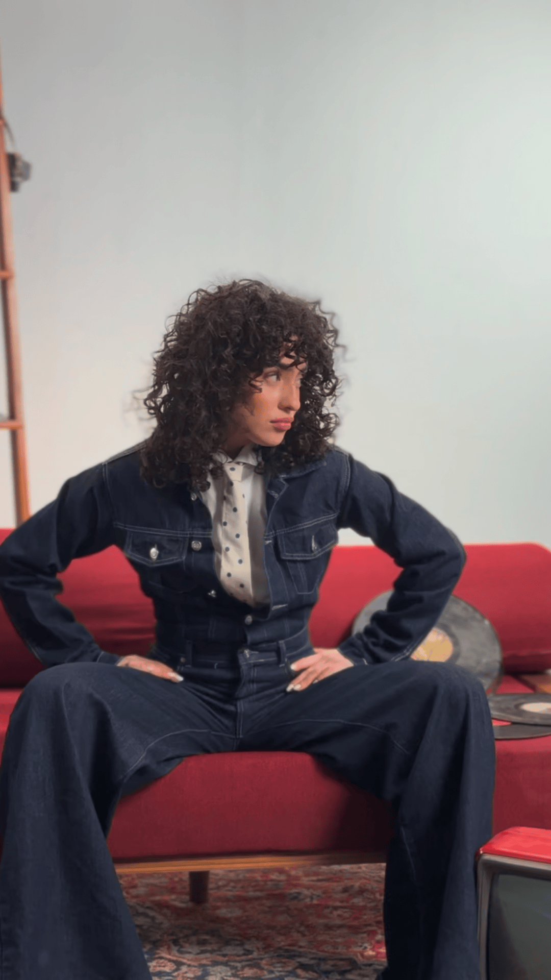 Retro Denim Jumpsuit