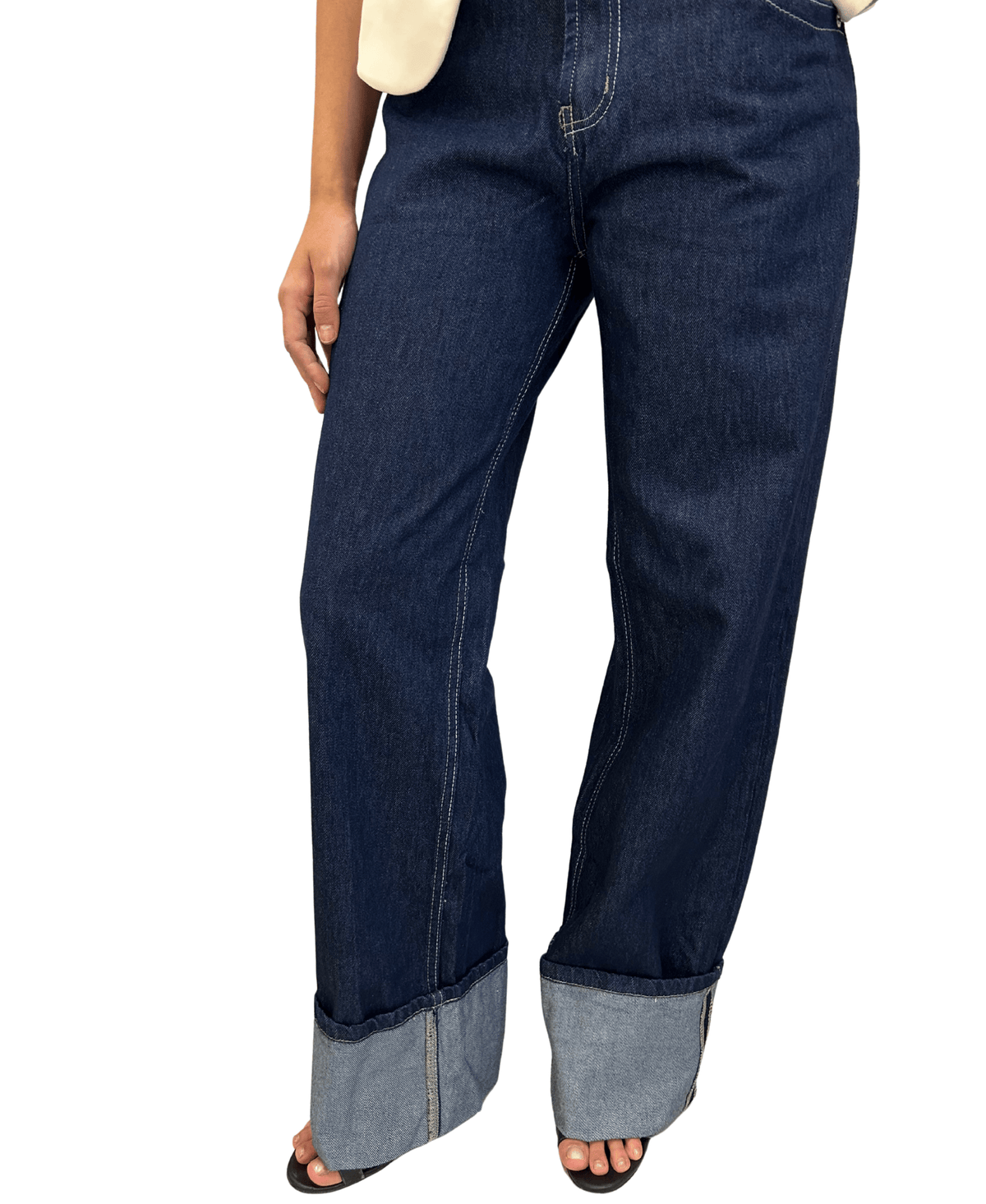 Reversed Edge Raw Jeans