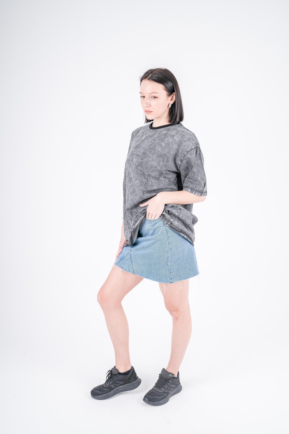 Long t-shirt Jeans Gray Stone